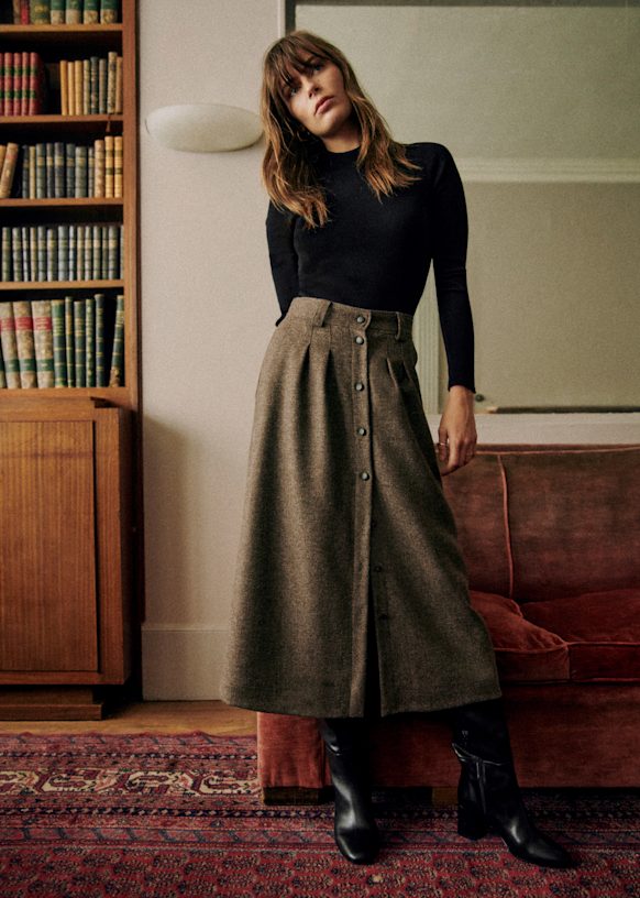 第一ネット Clarine Skirt - Caramel - Organic Cotton - Sézane スカート