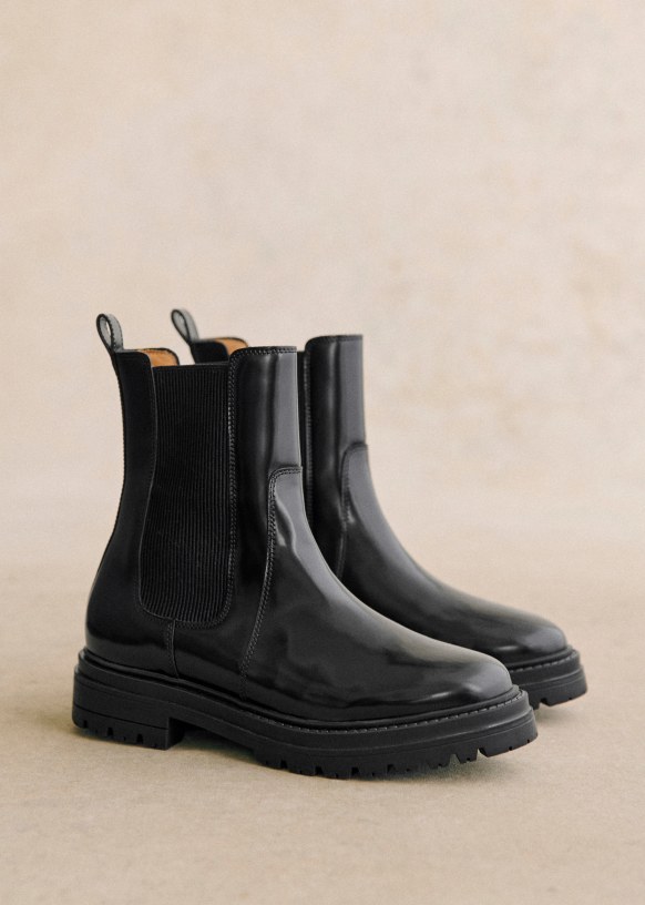 Cowhide chelsea boots new arrivals
