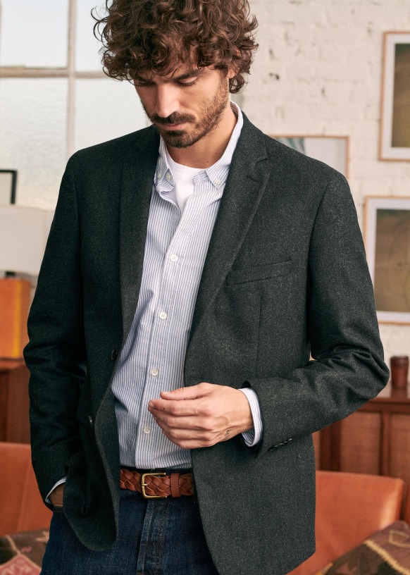 grey flannel jacket