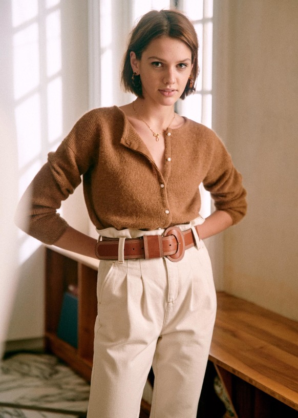 Sezane gaspard camel clearance
