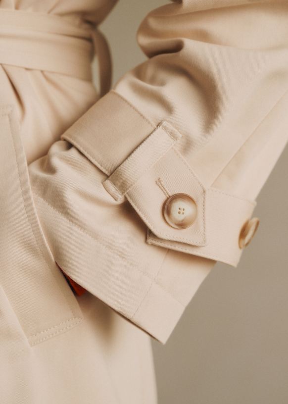 PIERCE Coat - Light Beige - Viscose ECOVERO™ LENZING™ - Sézane