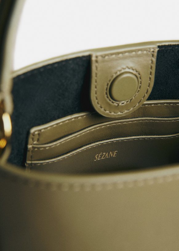 Mini Gary Bag - Black Crocodile Print - Crocodile-embossed cowhide