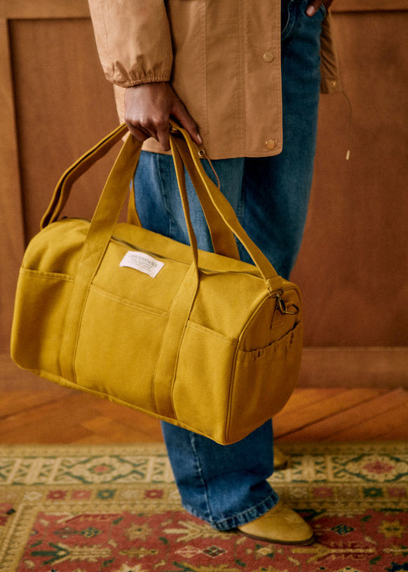 Sezane|Sezane x MDLO ボーリングバック ストラップ付 Bowling bag - Gold - Recycled cotton - Sézane