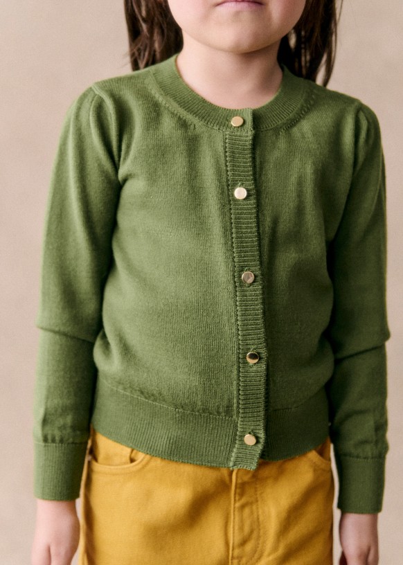 Swan カーディガン - ヘーゼルナッツ - メリノウール - Sézane