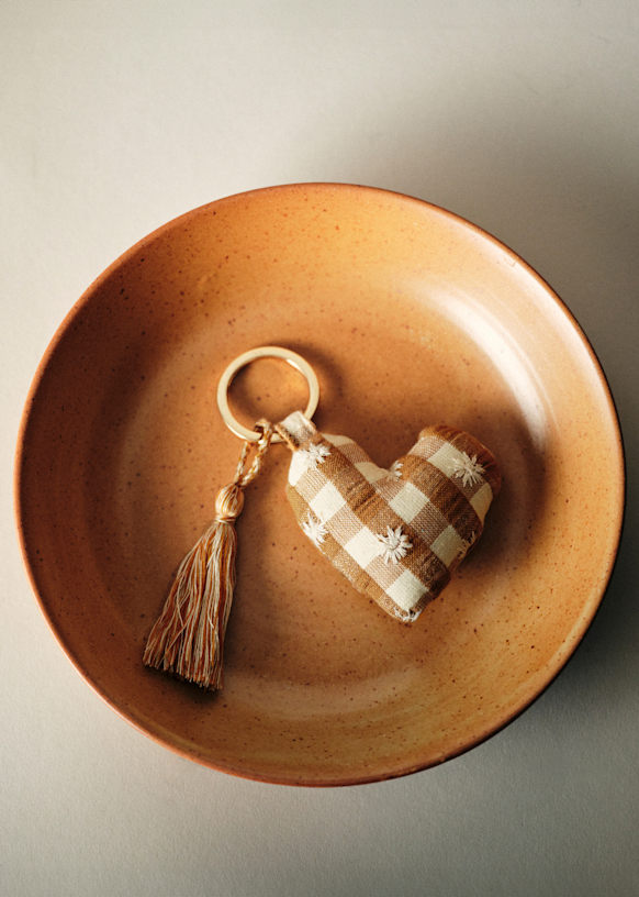 Sezane｜セザンヌ ハートキーリング Llavero Corazon おしゃれ Heart Keychain - Red - Enamel - Sézane