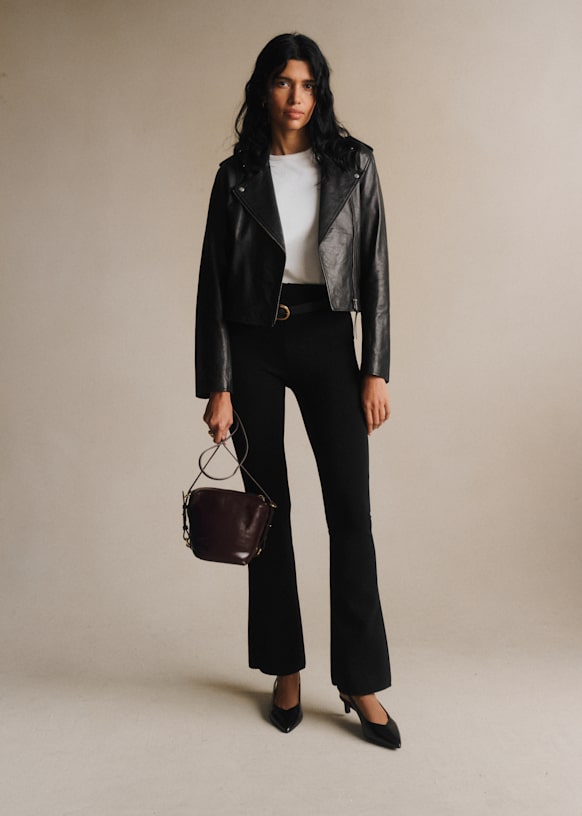 Zig Jacket - Camel Suede - Goat leather - Sézane