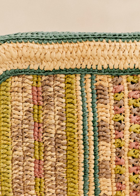 Pochette raphia sezane 2025