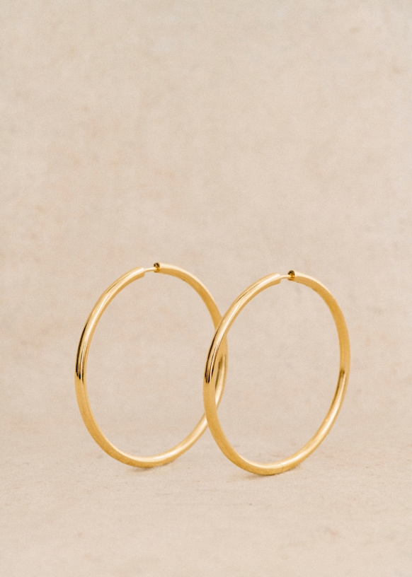 Eva Maxi Hoops - Gold - Majority recycled brass - Sézane