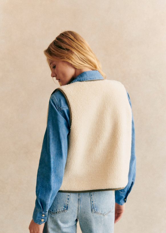 Balthazar Jacket - Ecru - Recycled polyester - Sézane