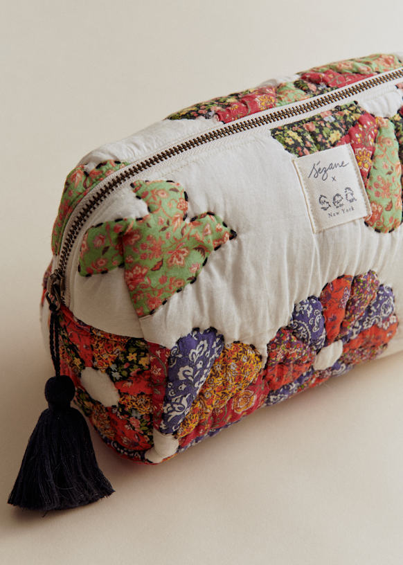Trousse De Toilette - Sézane x Sea NY - Patchwork Woodstock