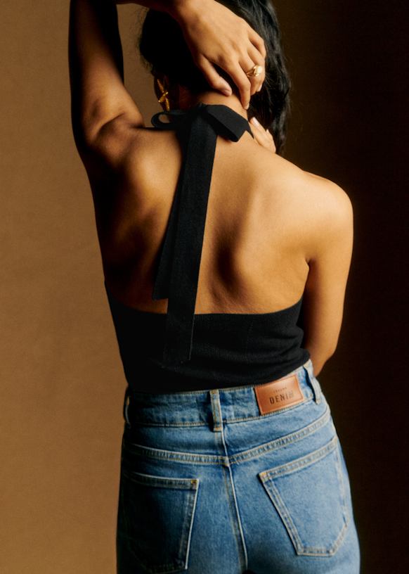Luce Top - Black - Viscose ECOVERO™ LENZING™ - Sézane Luce Top - Black - Viscose ECOVERO™ LENZING™ - Sézane