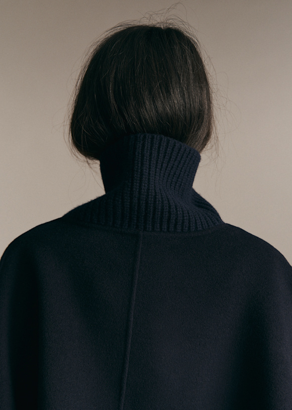 Zeylie Coat - Chocolate - Wool - Sézane