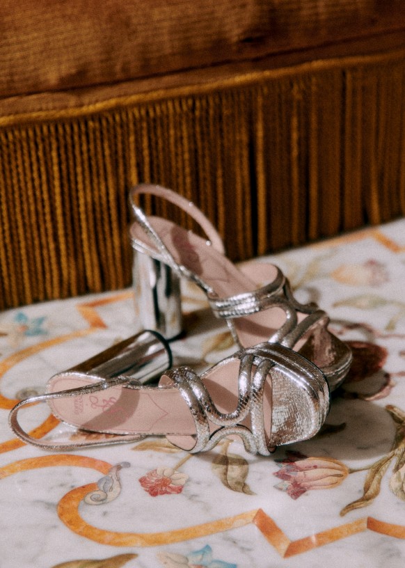 Souliers argent hotsell