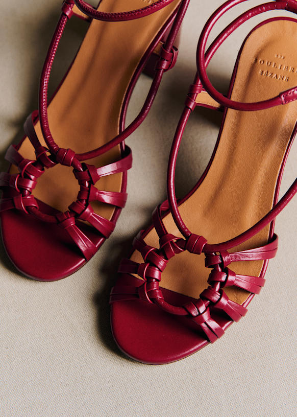 Gloria Sandals - Smooth Gold - Goat Leather - Octobre Éditions