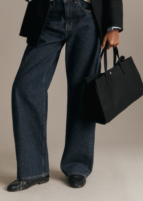 Suzanne Tote Bag - Black - Organic cotton - organic textile - Sézane
