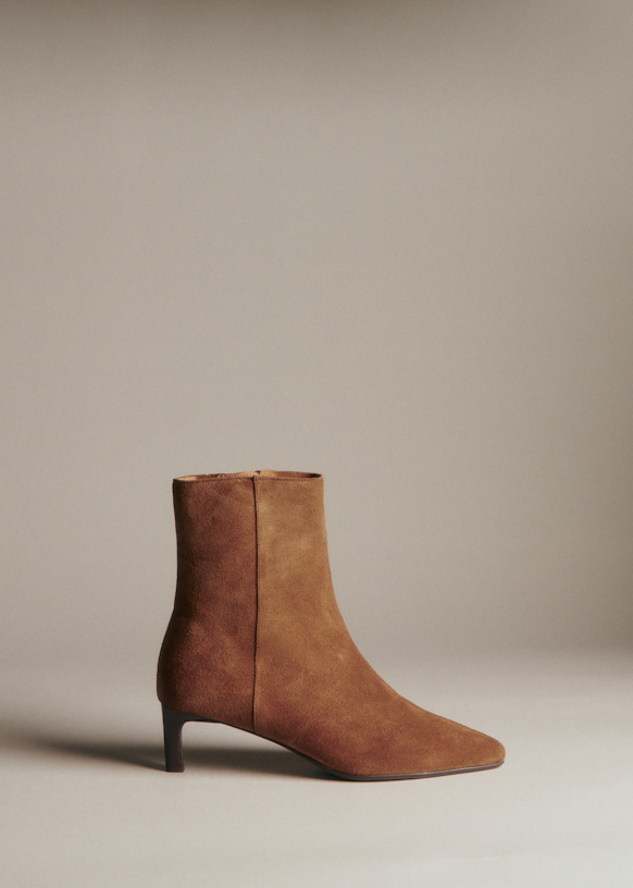 Garance Ankle Boots - Chocolate patent - Bovine leather - Sézane