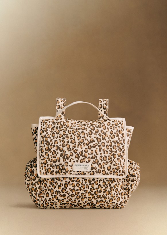 Sac à dos - Léopard - Coton - Sézane