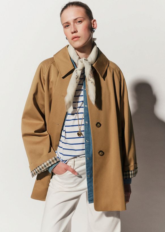 Carter Jacket - Bronze - Goat leather - Sézane