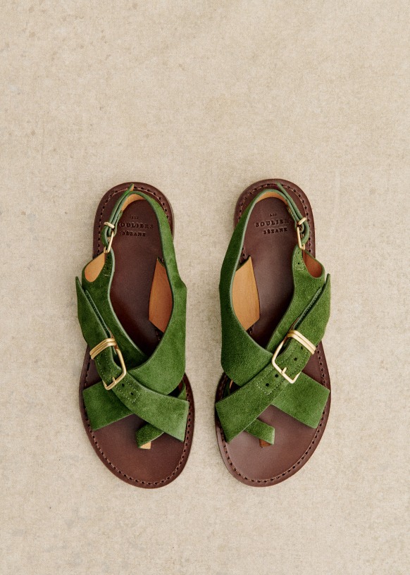 国内配送＆関税込★SEZANE★Judith ローサンダル 選べる5色 Judith Low Sandals - Natural heritage - Vegetable-tanned