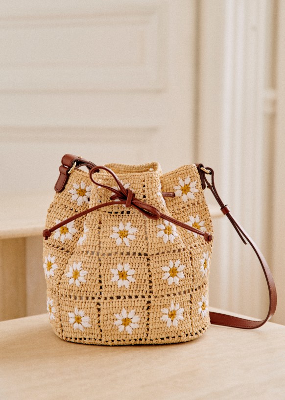 Handmade Crochet Bag Shoulder Bag Handbag Braided Busket Bag Gift