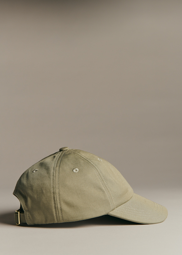 Casquette Hair Accessory - Olive Green - Cotton - Sézane