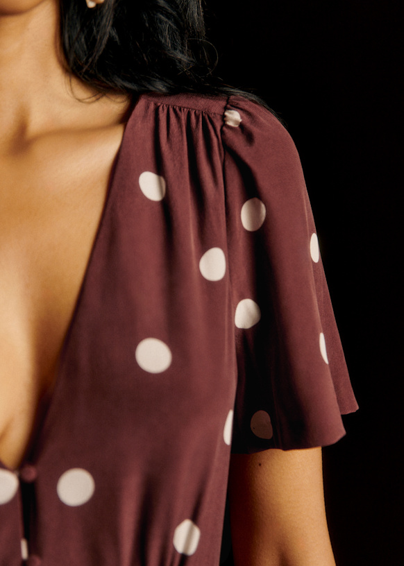 日本未入荷 SEZANE ROBE GILLY セザンヌ　ワンピース Solia Dress - Newcastle Checkquered Print - Organic Cotton - Sézane