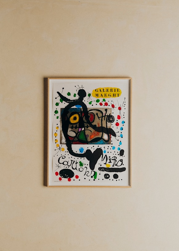 Affiche Galerie Maeght, série Cartons Miro, 1959