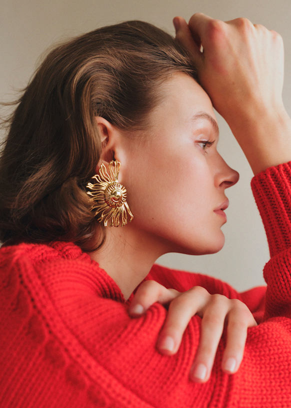 Célestine ピアス - ゴールド - リサイクル真鍮 - Sézane