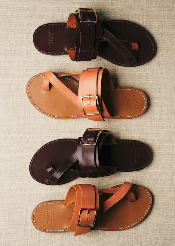 Freya Low Sandals - Glossy Chocolate - Bovine leather - Sézane