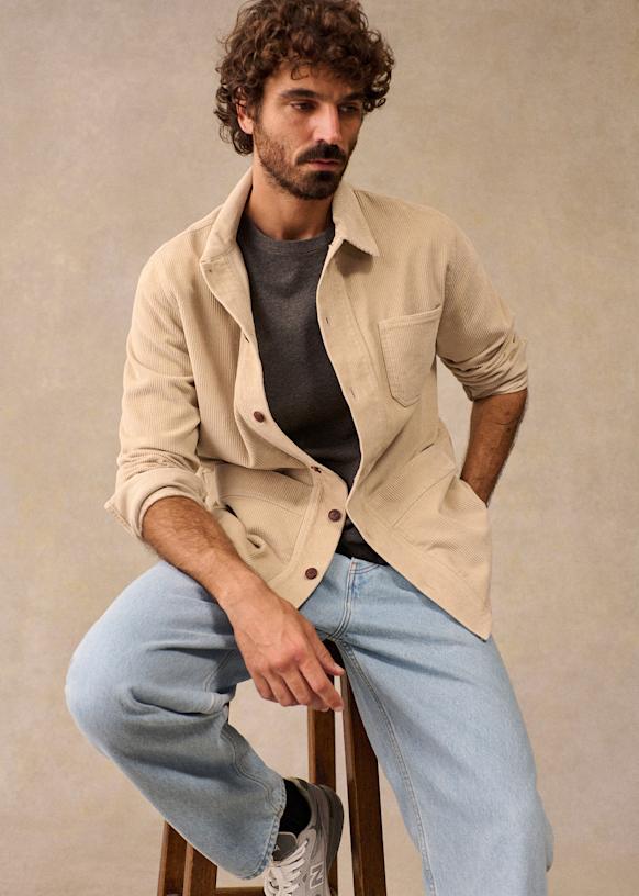 Corduroy Will Jacket - Midnight Blue - Organic Cotton - Sézane Corduroy Will Jacket - Midnight Blue - Organic Cotton - Sézane