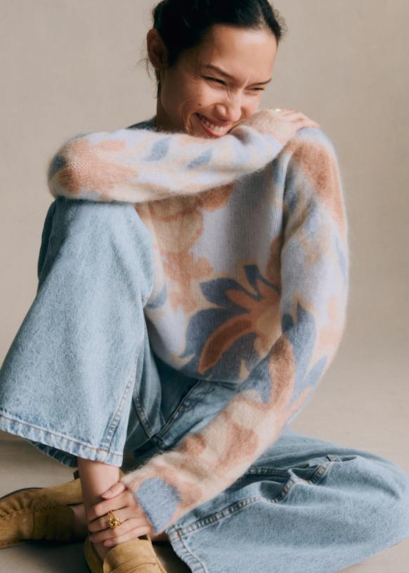 Dhalia Jumper - Doria Print - Kid mohair - Sézane