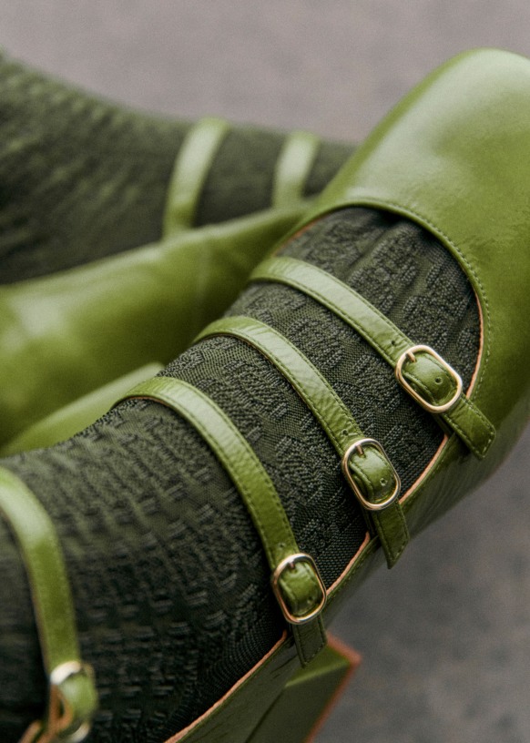 Emerald green mary jane shoes shop