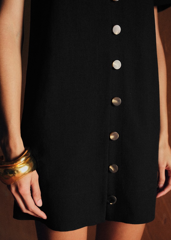 Vennila dress - Black - Viscose ECOVERO™ LENZING™ - Sézane