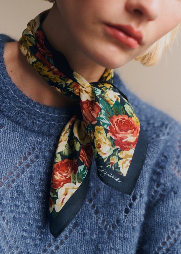 Cleopatra Scarf - Prisca print - Silk - Sézane