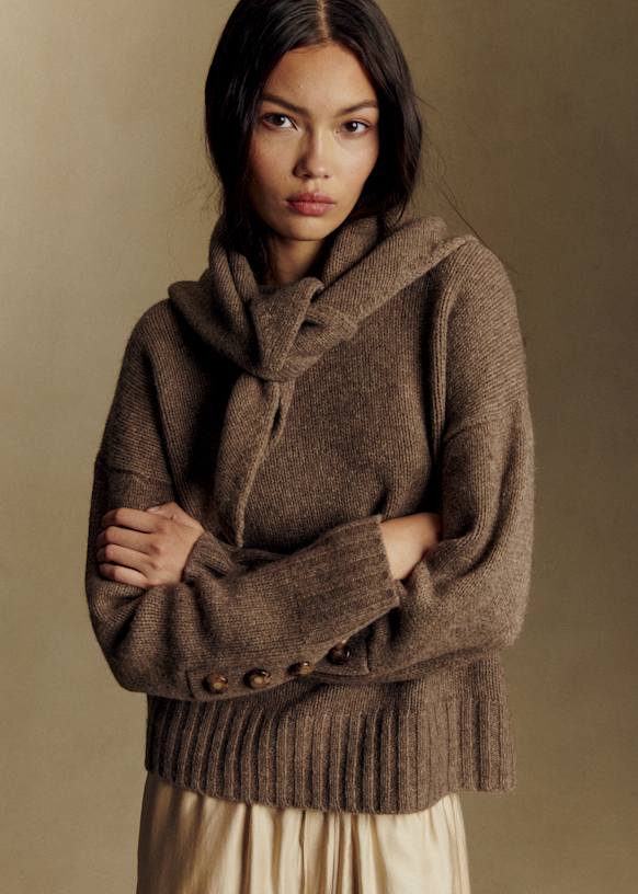 Dylan Jumper - Perfect Green - Farmed yak wool - Sézane