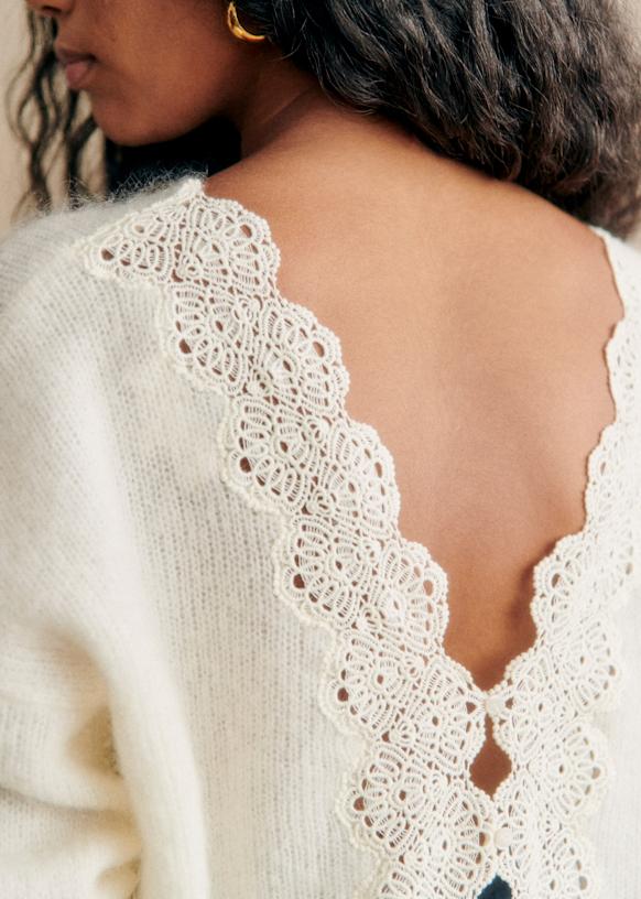 Astride Jumper - Ecru - Kid mohair - Sézane