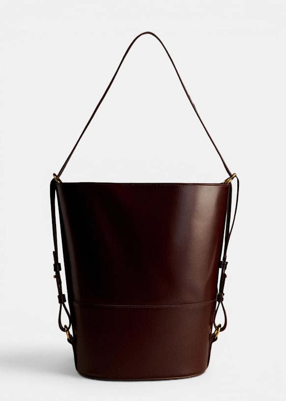 Gary Maxi Bag - Choco - Split cowhide leather - Sézane