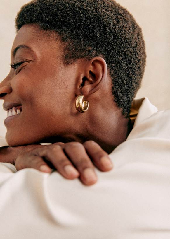 Romie ピアス - ゴールド - リサイクル真鍮 - Sézane