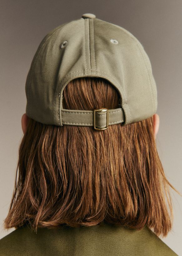 Casquette Hair Accessory - Olive Green - Cotton - Sézane