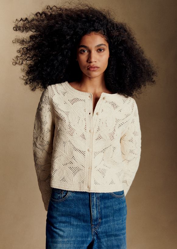 Sézane MIA カーディガン ナチュラル sezane mia cardigan natural xs So I almost missed this item
