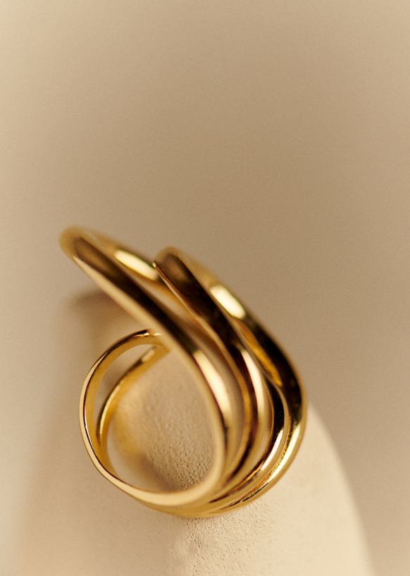SEZANE セザンヌ　アップサイクル真鍮製ゴールドリング SEZANE セザンヌ アップサイクル真鍮製ゴールドリング SEZANE