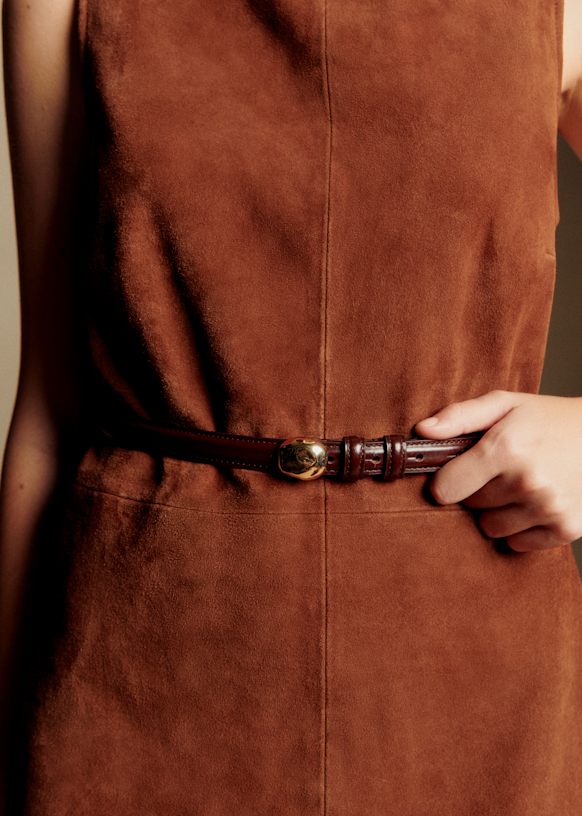 B.Belt Lisa Silver Leather Belt