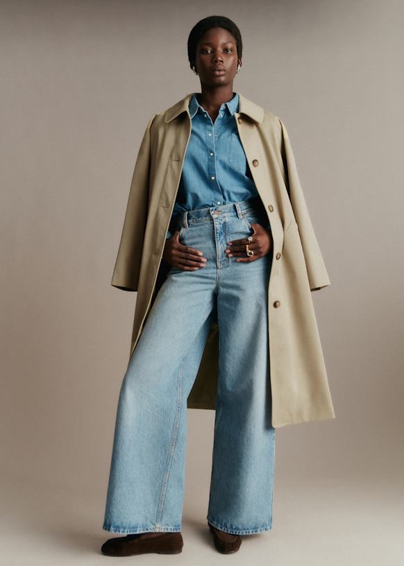 Clyde Coat - Camel - Organic Cotton - Sézane
