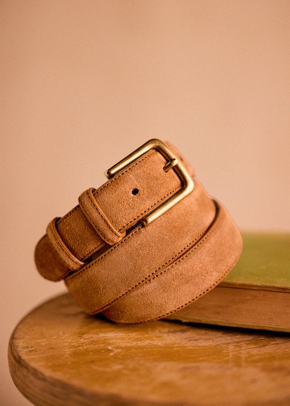 Ceinture Sidney - Tabac - Cuir bovin - Octobre Éditions