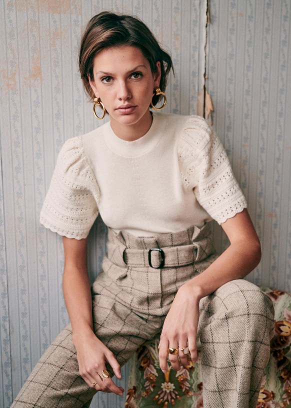 Cream cotton deals jumper
