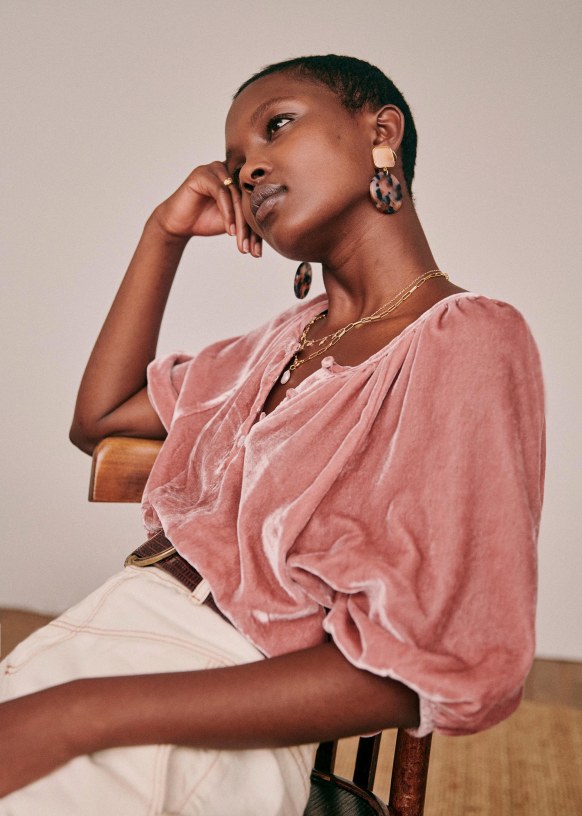 Béatrice Blouse - Pink - Sézane