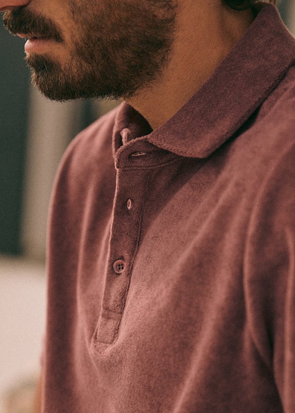 Jude Polo - Steel Blue - Organic Cotton - Sézane