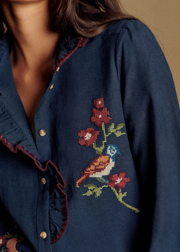 ち*は様 sezane ネイビー長袖トップス ち*は様 sezane ネイビー長袖トップス