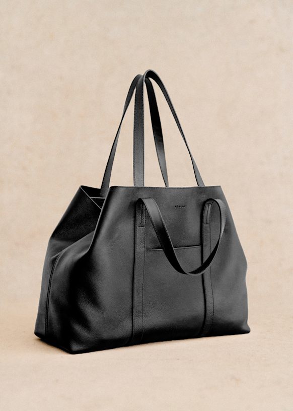 Gabin Maxi Bag - Khaki - Bovine leather - Sézane