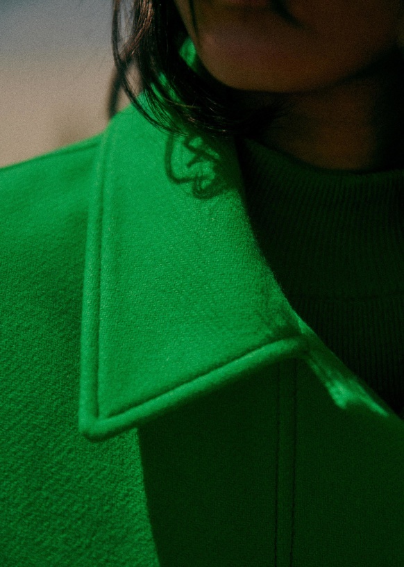 Erwann Jacket Bright green Virgin wool S zane